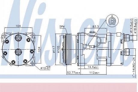 89123 NISSENS Компресор кондиционера First Fit