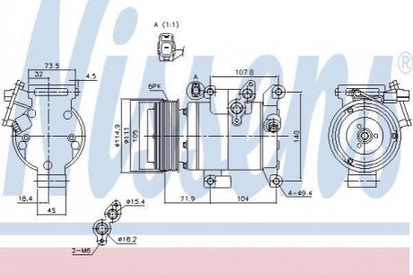 890045 NISSENS Компресор кондиционера First Fit