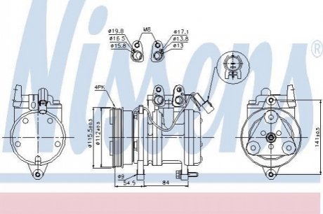 89263 NISSENS Компресор кондиционера First Fit