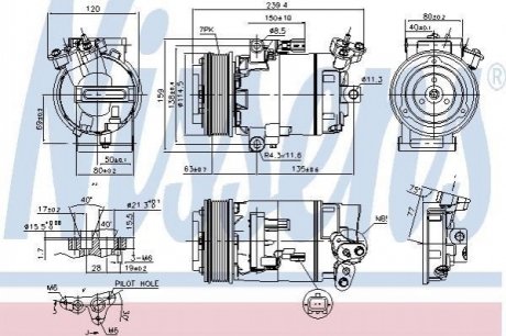 890015 NISSENS Компресор кондиционера First Fit