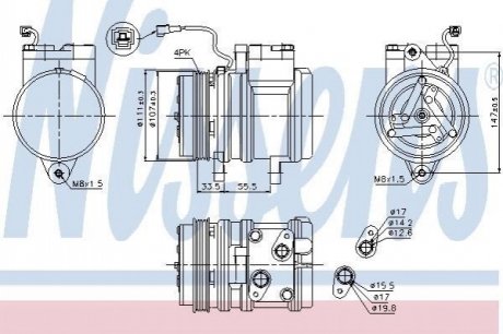 89275 NISSENS Компресор кондиционера First Fit