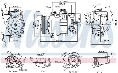 890757 NISSENS Компресор кондиционера First Fit
