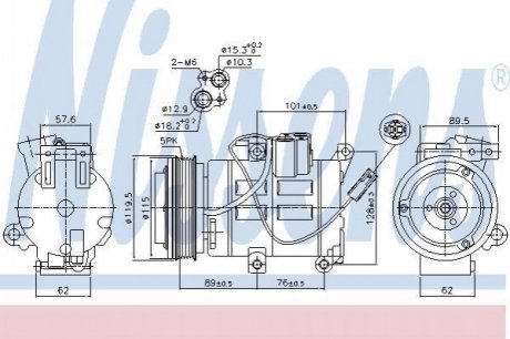 890315 NISSENS Компресор кондиционера First Fit