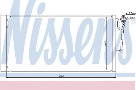 940118 NISSENS Радиатор кондиционера First Fit