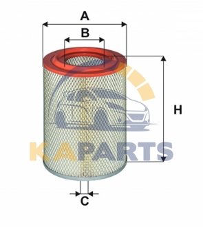 WA9822 WIX FILTERS Фільтр повітряний