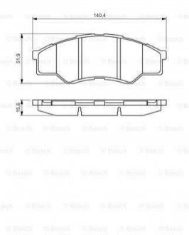 0 986 494 425 BOSCH Колодки гальмівні дискові (комплект 4 шт)