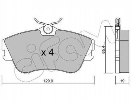 822-164-0 CIFAM CIFAM VW Тормозные колодки передн.T4 (15&quot;) сист. Lucas