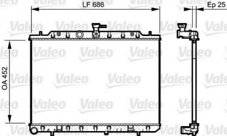 735206 Valeo Радиатор охолоджування