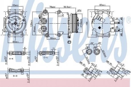 890392 NISSENS Компресор кондиционера