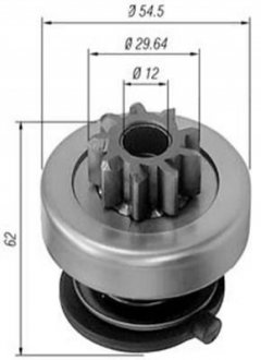 940113020167 MAGNETI MARELLI MAGNETI MARELLI бендикс (z=9) BMW E30/32 RENAULT 2,2D Espace, Laguna, Safrane [940113020167]