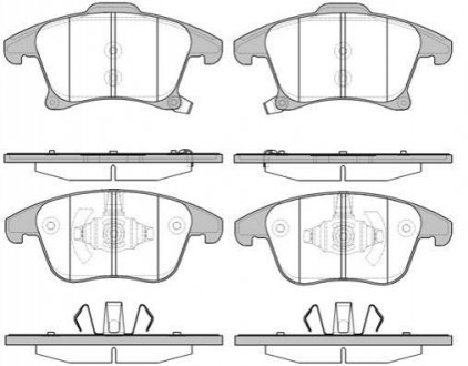 P13493.22 WOKING Колодки тормозные диск. перед. (пр-во Remsa) Ford Mondeo v 1.6 14-,Ford Mondeo v 2.0 14- (P13493.22) WOKING