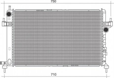 350213977000 MAGNETI MARELLI MAGNETI MARELLI радиатор OPEL CORSA C 1.3 CDTI-1.7 CDTI [350213977000]