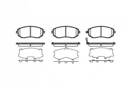 P8513.11 WOKING Гальмівні колодки перед. Subaru Impreza 02-/Forester 02- (akebono)