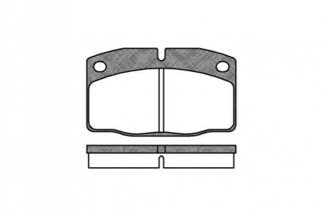 P0013.00 WOKING Гальмівні колодки пер. Astra/Combo/Corsa/Kadett/Nova (75-01)