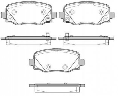 P14783.02 WOKING Колодки тормозные диск. задн. (пр-во Remsa) Jeep Renegade 1.4 14-,Jeep Renegade 1.6 14- (P14783.02) WOKING