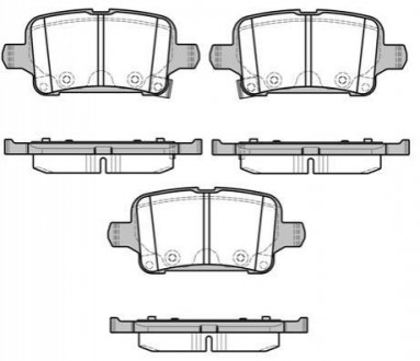 P17283.02 WOKING Колодки тормозные диск. задн. (пр-во Remsa) Opel Astra k 1.0 15-,Opel Astra k 1.4 15- (P17283.02) WOKING