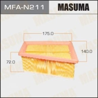 MFAN211 MASUMA Фильтр воздушный NISSAN/ ALMERA 2012- (MFAN211) MASUMA