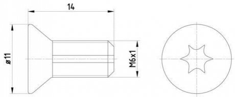TPM0012 TEXTAR Болти кріплення гальм. дисків