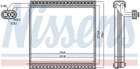 92340 NISSENS Випаровувач, кондиціонер