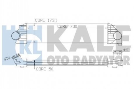 345035 KALE OTO RADYATOR KALE RENAULT Интеркулер Master III 2.3dCi,Opel Movano B 2.3CDTI,Nissan NV400