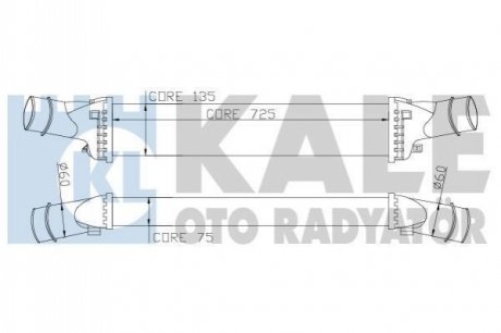 342400 KALE OTO RADYATOR KALE VW Интеркулер Audi A4/5/6/7/8,Q5,Porsche Macan 2.0TFSi/3.0TDI