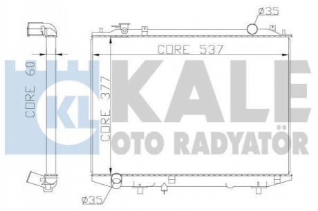 356200 KALE OTO RADYATOR KALE FORD Радиатор охлаждения Ranger,Mazda BT-50 2.5D/3.0TDCi 99-