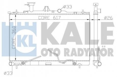 369700 KALE OTO RADYATOR KALE HYUNDAI Радиатор охлаждения Matriz 1.5CRDi/1.8 01-