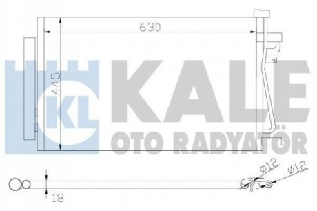 343310 KALE OTO RADYATOR KALE OPEL Радиатор кондиционера Antara,Chevrolet Antara