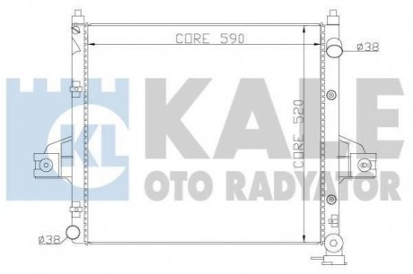 342090 KALE OTO RADYATOR KALE JEEP Радиатор охлаждения Grand Cherokee II 4.7 99-