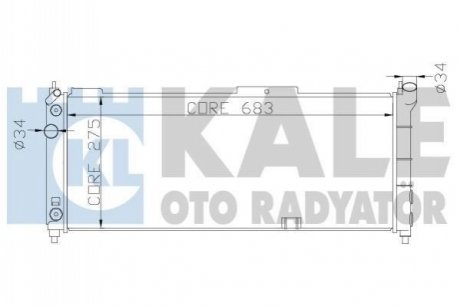 371100 KALE OTO RADYATOR KALE OPEL Радиатор охлаждения Combo,Corsa B 1.2/1.6