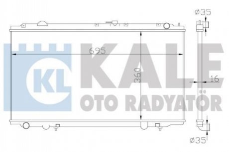 363100 KALE OTO RADYATOR KALE NISSAN Радиатор охлаждения Primera 1.6/2.0 96-