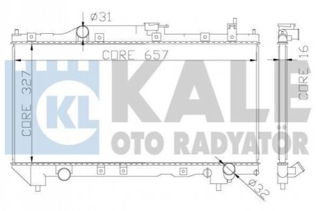 342130 KALE OTO RADYATOR KALE TOYOTA Радиатор охлаждения Avensis 2.0 97-