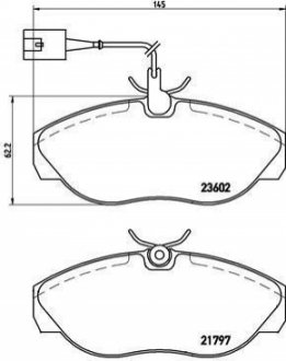 P23 083 BREMBO Гальмівні колодки дискові