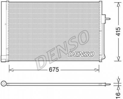 DCN15001 DENSO Конденсер кондиционера