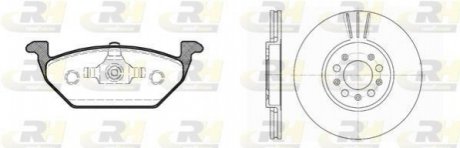 8633.06 ROADHOUSE Гальмівний комплект (Диски RH 6544.10 + Колодки RH 2633.20)