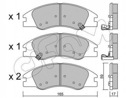 822-630-0 CIFAM CIFAM KIA гальмівні колодки передн. Cerato 04-