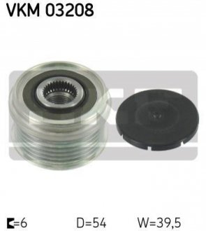 VKM 03208 SKF SKF FIAT шків генератора Punto/Grande Punto 1,3D Multijet, OPEL 1,3CDTI 05-.