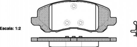 P904320 WOKING Колодки тормозные дисковые Mitsubishi ASX 10> / Dodge Caliber Avenger / перед (P