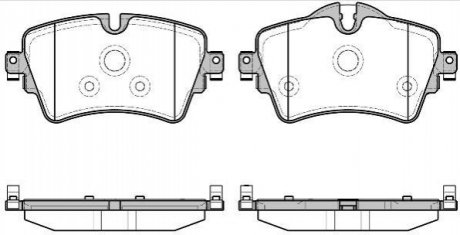 P1499308 WOKING Колодки тормозные дисковые Mini Coutryman 17> Clubman 14> / перед (P14993.08) WO