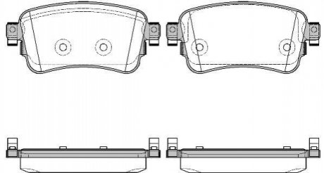 P1620300 WOKING Колодки тормозные дисковые PSA Expert Jumpy 16> / Opel Vivaro 19> / Toyota Proac