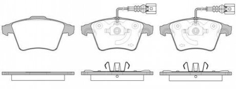 P1145322 WOKING Колодки тормозные дисковые VAG Touareg 02>10 / Cayenne 07>10 / перед ATE ver. (P