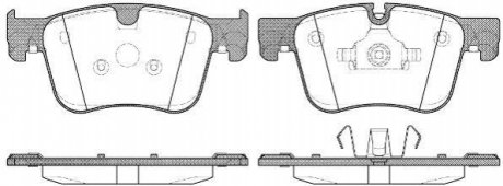 P1460300 WOKING Колодки тормозные дисковые PSA C4 Picasso, Grand Picasso 13> / 308 II / перед (P