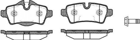 P1244300 WOKING Колодки тормозные дисковые Mini Cooper, One , Clubman 08> / задн (P12443.00) WOK