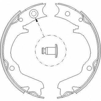 Z473400 WOKING Колодки тормозные барабанные Subaru Legasy Outback 03>09 / ручн. торм. (Z4734.00