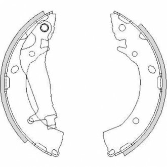 Z420300 WOKING Колодки тормозные барабанные Hyundai Getz 1,1-1,6i 1,5d / задн (Z4203.00) WOKING