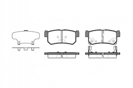 P646362 WOKING Колодки тормозные дисковые Ssang Yong Rexton 06> 12> / Actyon 05> / Kyron 05> /