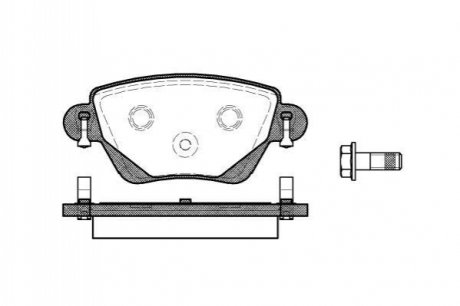 P677300 WOKING Колодки тормозные дисковые Ford Mondeo III / задн Bosch ver. (P6773.00) WOKING