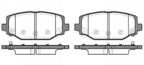 P1583304 WOKING Колодки тормозные дисковые Dodge Journey 08>12 / задн (P15833.04) WOKING