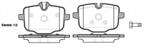 P1533300 WOKING Колодки тормозные дисковые BMW 5F10 5G30 7G11 / задн (P15333.00) WOKING