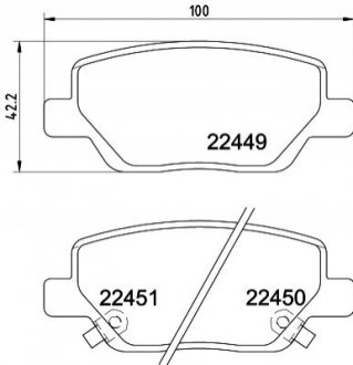 8DB 355 025-861 HELLA HELLA FIAT колодки гальмівні передні TIPO 15-